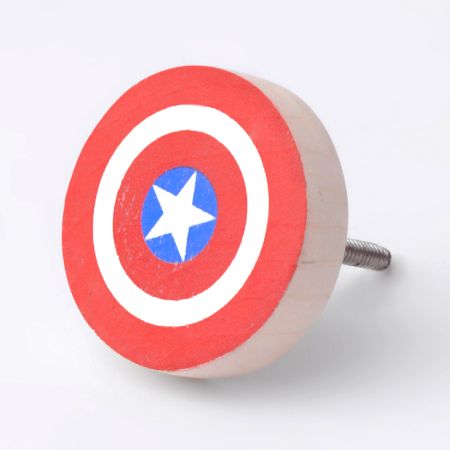 Handmade Pine Wood Captain America Handle Set